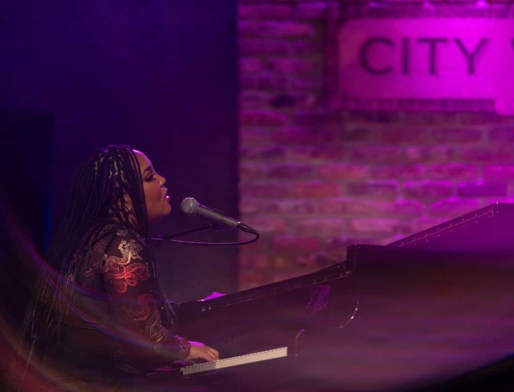 Alexis Lombre playing piano