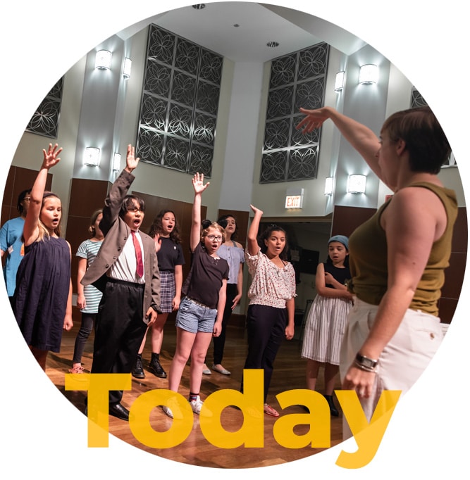 A choir class during a recent performance