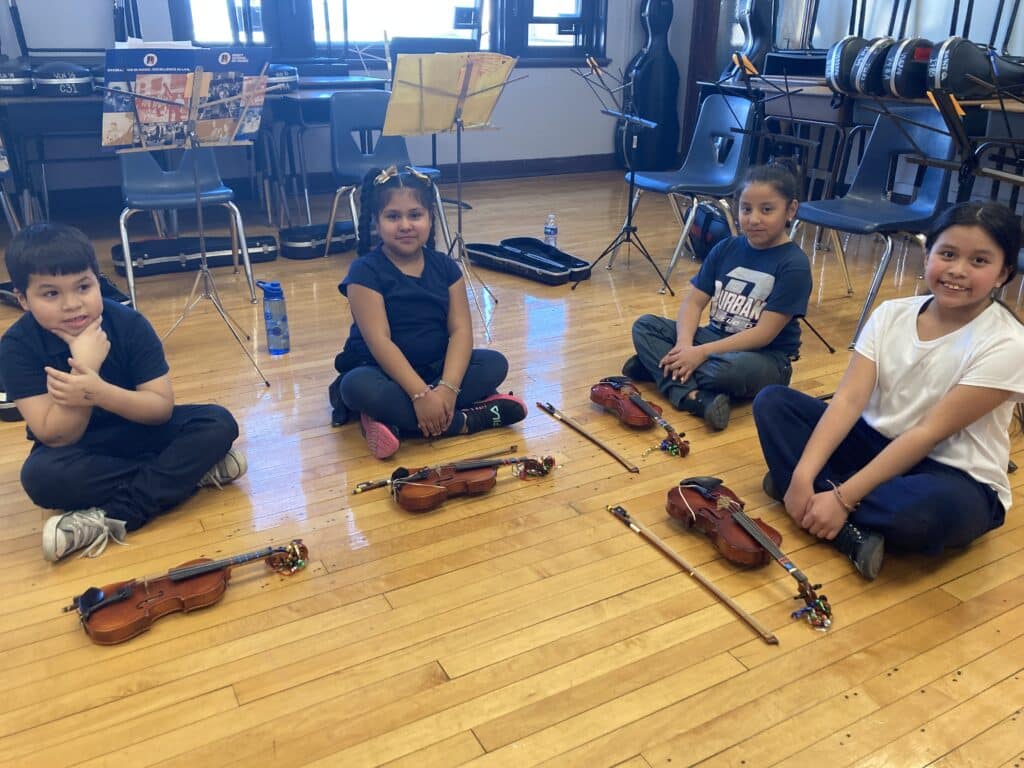 young strings players