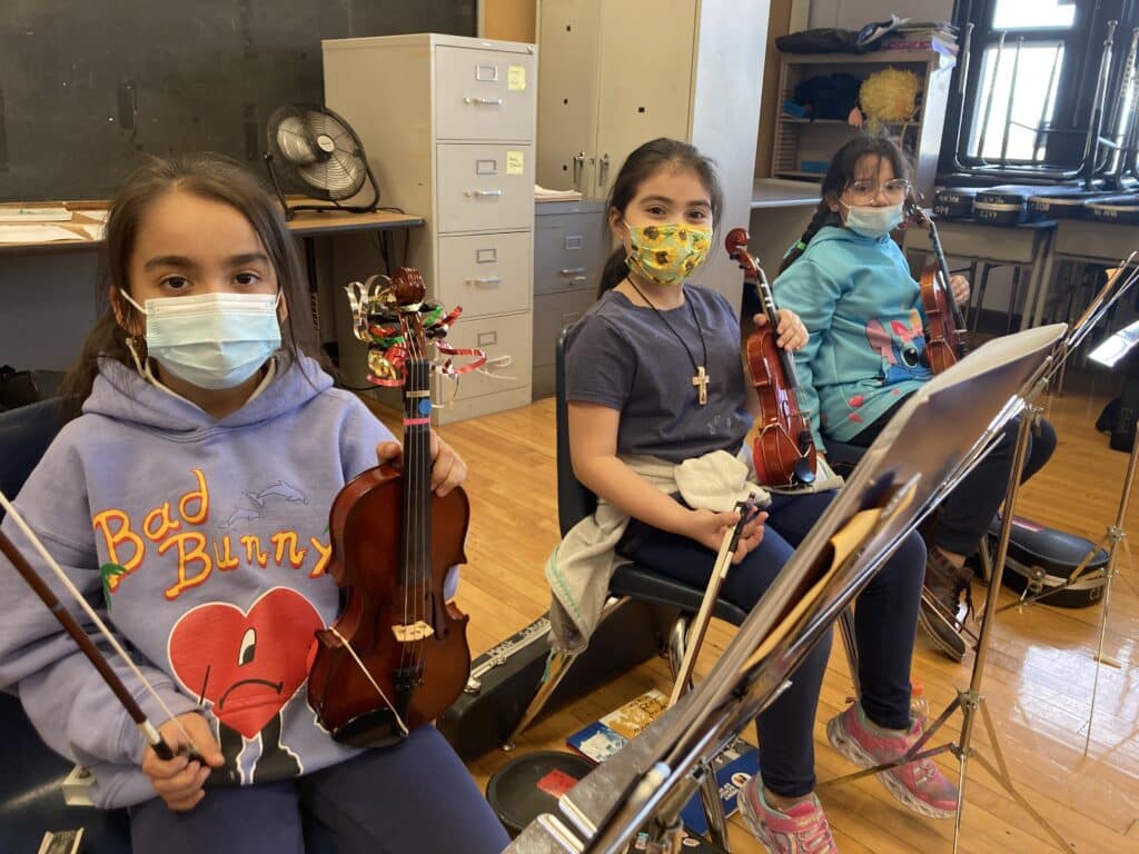 young strings players