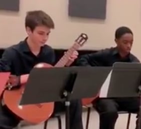 Merit guitar students perform desafinado