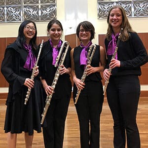 Purple Hippopatami flute quartet performs on NPR