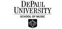 Depaul university school of music logo
