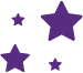 Icon of purple stars
