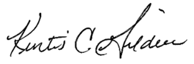 Kurtis Gildow's signature