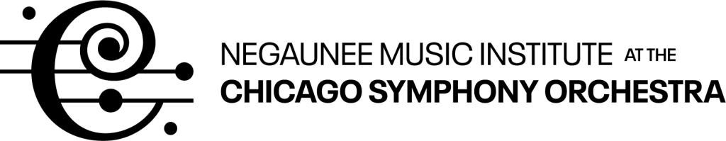 Negaunee music institute at the chicago symphony orchestra logo