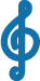 Icon of a blue treble clef